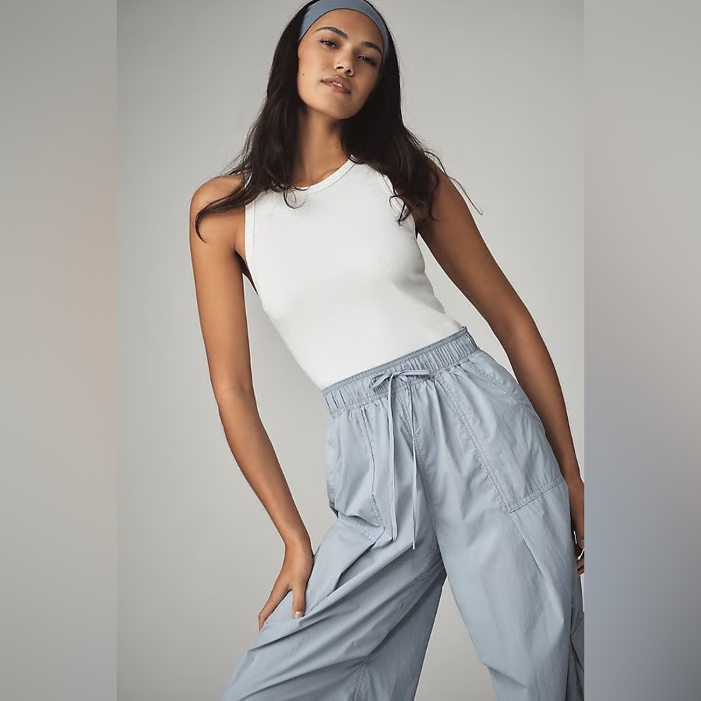 Daily Practice by Anthropologie Mesa Jumpsuit - Blue and White Size Small